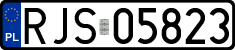 License plates of Poland, Regular car plates