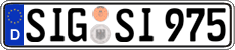 German license plate, Regular plates
