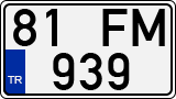 License plate of Turkey, Regular plates