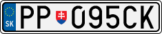 License plate of Slovakia, Cars