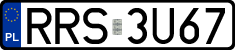 License plates of Poland, Regular car plates