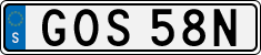 License plate of Sweden, Regular plates