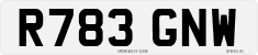 License plate of the United Kingdom, 1983 year system