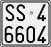 License plate of Italy, Motorcycles (1927 year series)
