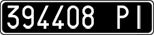 License plate of Italy, Cars (1927 year series)