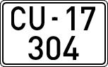 License plates of Spain, 1900 year series