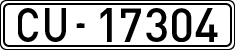 License plates of Spain, 1900 year series
