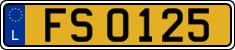 License plate of Luxembourg, 2003 year system