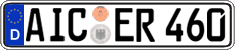 German license plate, Regular plates