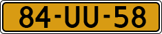 License plate of the Netherlands, Cars