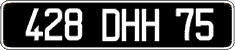 French license plate, FNI
