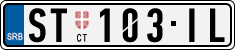 License plate of Serbia, Cars