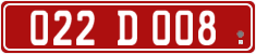 License plate of Georgia, Diplomatic