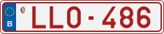 License plate of Belgium, Vanity Plates (2014)