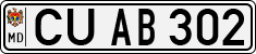 License plate of Moldova, Cars (1992)