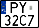 License plates of Poland, Special vehicles and motorcycles