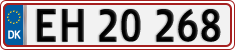 License plate of Denmark, Regular plates