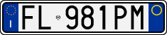 License plate of Italy, Cars (1994 year series)