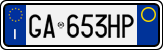 License plate of Italy, Cars (1994 year series)
