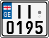 License plate of Georgia, Motorcycles (2014)
