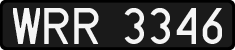 License plates of Poland, 1976 year system