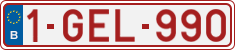 License plate of Belgium, Regular plates (2010)