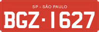 License plate of Brazil, Commercial vehicles (1990)