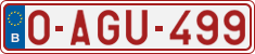 License plate of Belgium, Regular plates (2010)