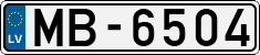 License plate of Latvia, Regular car plates