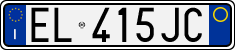 License plate of Italy, Cars (1994 year series)