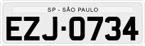 License plate of Brazil, Private owners (1990)