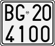 License plate of Italy, Motorcycles (1927 year series)
