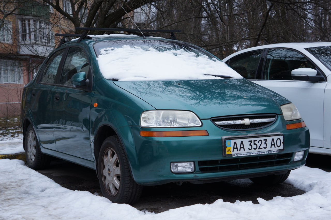 AA 3523 AO, Chevrolet Aveo 1st gen Sedan (T200), 2003–2006