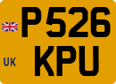 License plate of the United Kingdom, 1983 year system