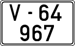 License plates of Spain, 1900 year series