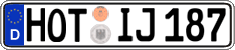 German license plate, Regular plates