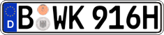 German license plate, Plates for oldtimers (type 