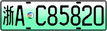 License plate of China, Electric vehicles