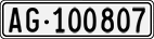 License plate of Switzerland, Cars