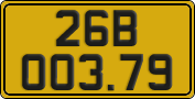 License plate of Vietnam, Commercial vehicles