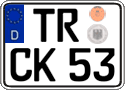 German license plate, Regular plates