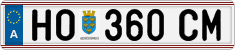 License plate of Austria, Regular plates