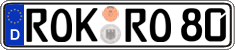 German license plate, Regular plates