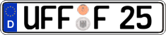 German license plate, Regular plates