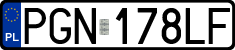 License plates of Poland, Regular car plates