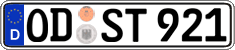German license plate, Regular plates