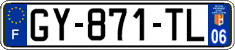French license plate, SIV (ordinary)