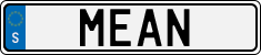 License plate of Sweden, Vanity Plates