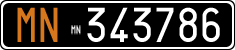 License plate of Italy, Cars (1927 year series)