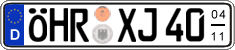 German license plate, Seasonal plates